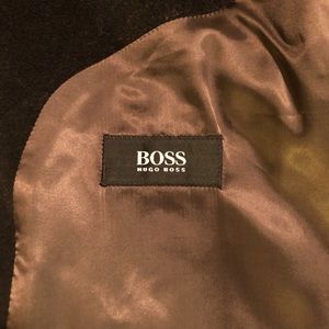 Hugo Boss cashmere blend black overcoat